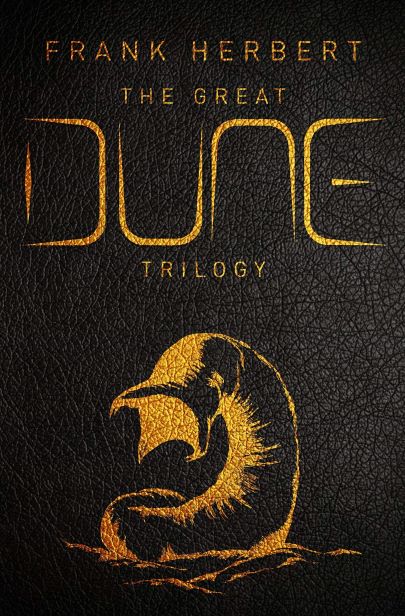 Book cover of The Great Dune Trilogy - (a Lindsay favourite) by Frank Herbert