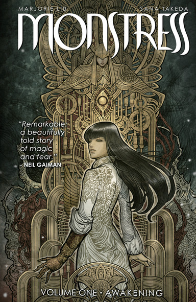 Book cover of Monstress - (a Lindsay, Anita & Noor favourite) by Marjorie Lui and Sana Tanaka