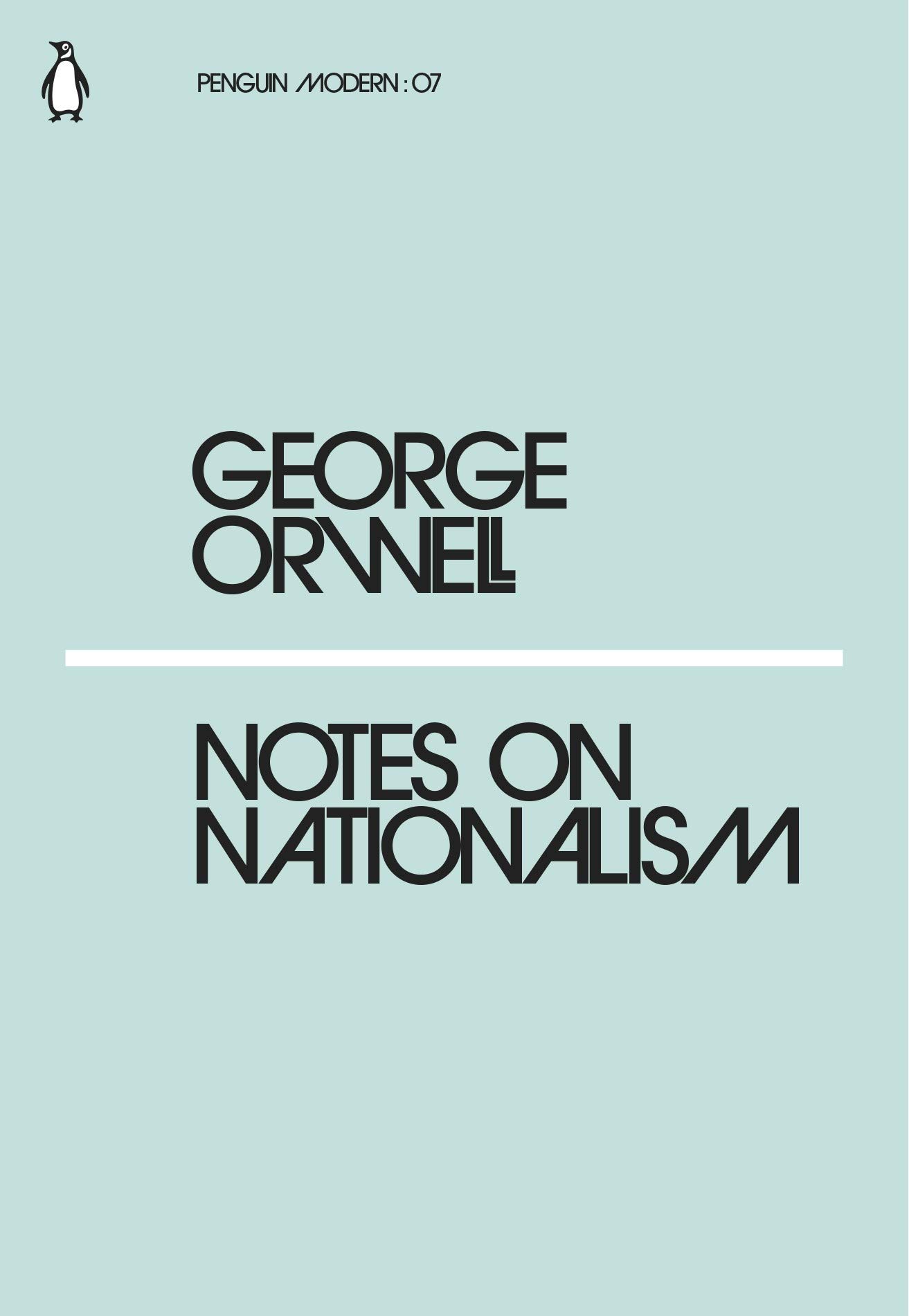 Book cover of Notes on Nationalism by George Orwell